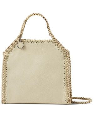 Stella McCartney Mini Tote Bag Falabella Grained Polyester - Natural