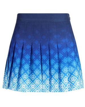 CASABLANCA Blue Silk Mini Skirt