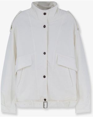 Tonywack Oversized Denim Jacket - White
