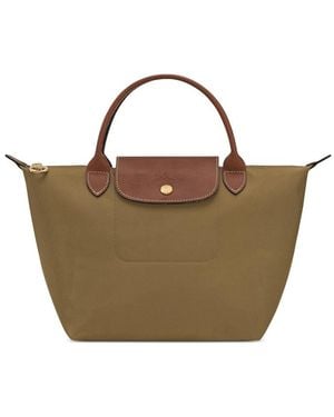 Longchamp Tote Bag Le Pliage Calf Leather - Brown