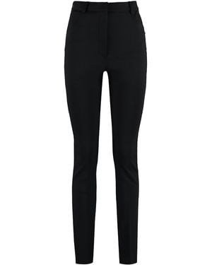 Sportmax Virgin Wool Flared Pants - Black