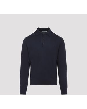 Canali Long Sleeves Polo - Blue