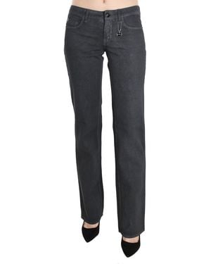 CoSTUME NATIONAL Low Waist Straight Denim Trousers Jeans Cotton - Black