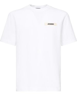Jacquemus T-Shirt Le T-Shirt Gros-Grain - White