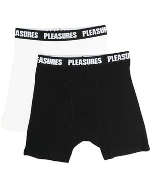 Pleasures Logo Boxer Briefs - Black