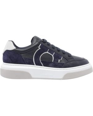 Ferragamo Cassina Gan 2 Trainers - Blue