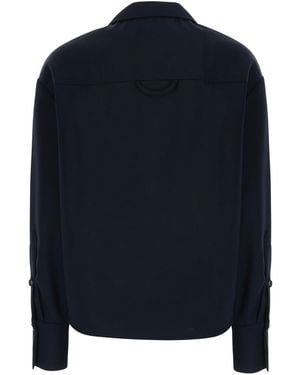 Tela Sweater Britt V-Neck Tops - Blue