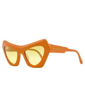 Marni Cat Eye Sunglasses Devils Pool 7Af 56Mm Plastic (Acetate) - Black