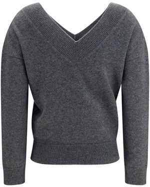 Tom Ford V-Neck Sweater - Gray
