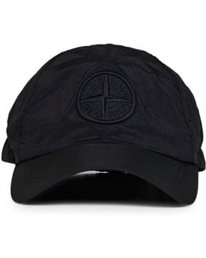 Stone Island Nylon Metal Baseball Cap - Black
