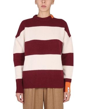 RIGHT FOR Rugby Shirt With Cross Neck Sweaters - Red