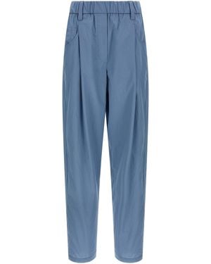 Brunello Cucinelli Cotton Casual Pants - Blue