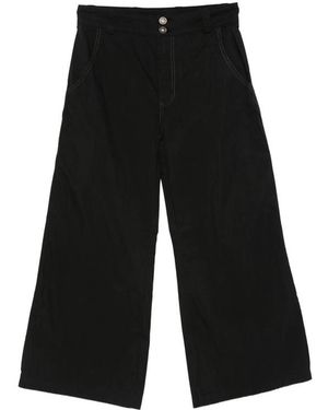 MADFRENZY Double-Button Trousers - Black