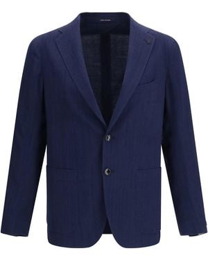 Tagliatore Single-Breasted Jacket - Blue