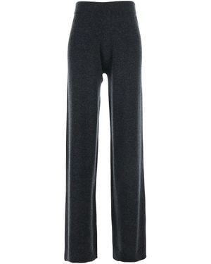 Allude High Waisted Trousers - Blue