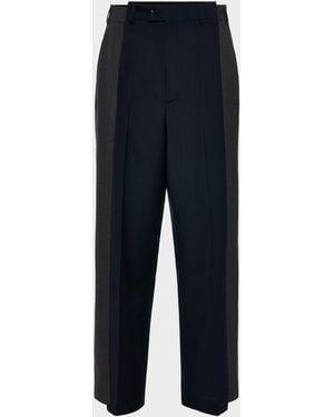 Maison Margiela Maison Margiela Spliced Tailored Pants - Blue