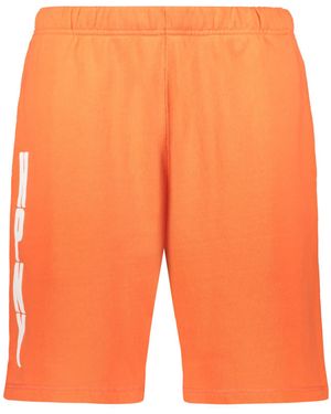 Heron Preston Cotton Bermuda Shorts - Orange