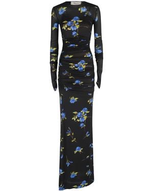 Blumarine Print Jersey Dress - Black
