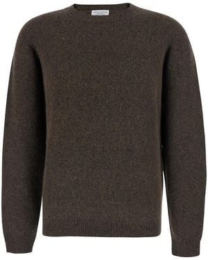 Roberto Collina Crew Neck Sweater Virgin Wool Tops - Gray