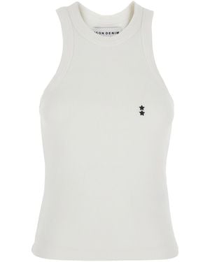 ICON DENIM Crew-Neck Top Tops - White