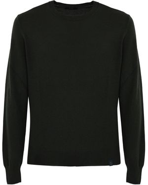 Fay Crew-Neck Pullover - Black