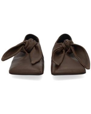 Uma Wang Lace-Up Shoes Leather - Brown