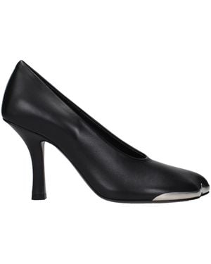 Burberry Leather High Heel Pumps - Black