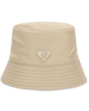 Prada Polyamide Bucket Hat - Natural