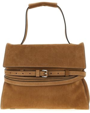 Moschino Tie Me Shoulder Bag - Brown