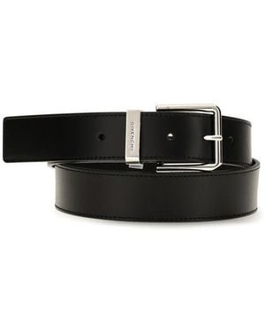 Givenchy Calf Leather Bos Taurus Regular Belt - Black