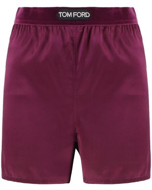 Tom Ford Silk Shorts - Purple