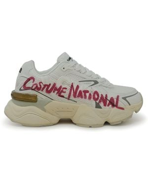 CoSTUME NATIONAL Costume National Leather Trainers - Grey