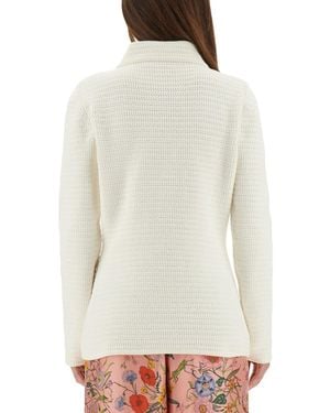 Gucci Cardigan Fine Cotton Jumpers - White