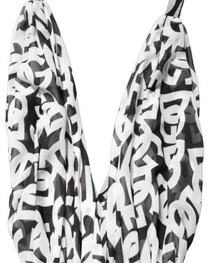 Dolce & Gabbana Logo Sleeveless Floor Length Maxi Dress And Polyester - Black