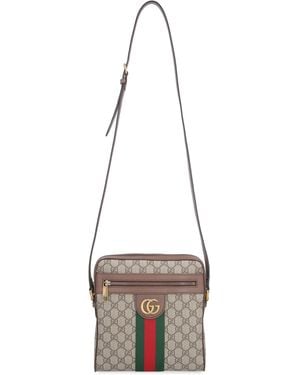 Gucci Ophidia Gg Supreme Shoulder Bag Main: Polyurethane Messenger - White