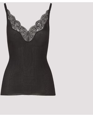 Saint Laurent Silk Tank Top - Black