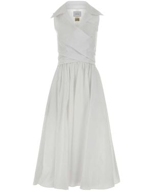 Patou White Faille Dress