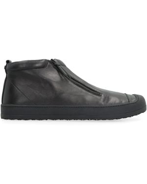 Volta Footwear Leather High-Top Sneakers - Black