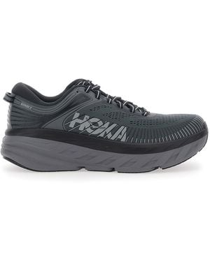 Hoka One One Trainers Bondi 7 Tech Fabric - Grey