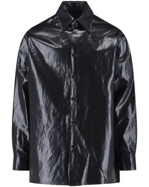 MM6 by Maison Margiela Shirts Linen - Black
