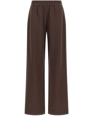 Moncler Double Knit Cotton Blend Sweatpants - Brown