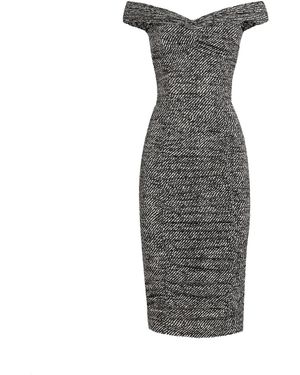Dolce & Gabbana Silk Midi Dress - Gray