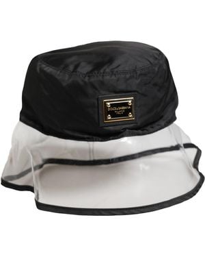 Dolce & Gabbana Plastic Fisherman Bucket Capello Hat Polyester - Black