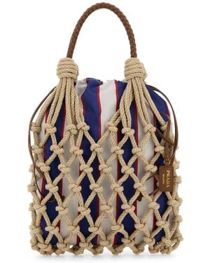 Prada Mesh Handbag - Blue