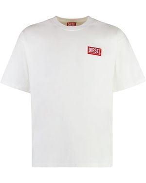 Tシャツ・カットソー Diesel White Cotton T-Boxt-R30 T-Shirt Diesel T-shirt T-BOXT-R30 | Men's Clothing | Vitkac