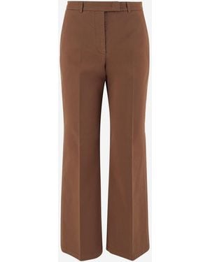 Ql2 Stretch Cotton Pants Pants - Brown