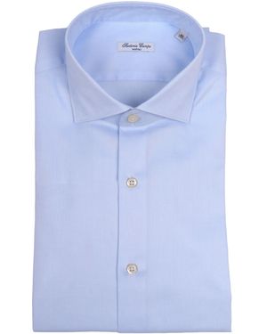 SARTORIA DEL CAMPO-SONRISA Shirt Cotton - Blue