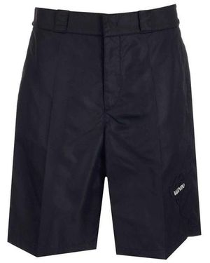 Valentino Garavani Flower Embroidery Bermuda Shorts - Blue