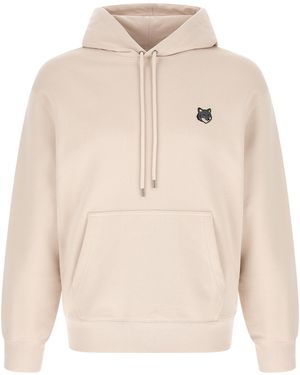 Maison Kitsuné Fox Head Hoodie - Natural