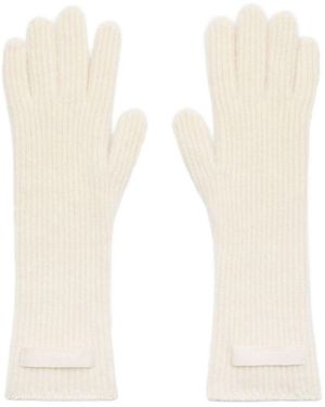Jacquemus The Gos Grain Gloves - White